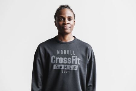 NOBULL Crossfit Games® 2021 Crew Sweatshirt - Bluza Damskie Czarne | PL-tF27xxU